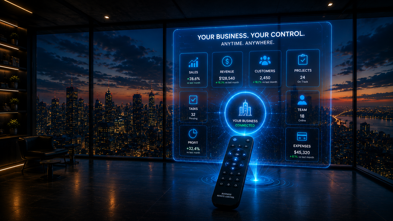 Business Remote Control Hero